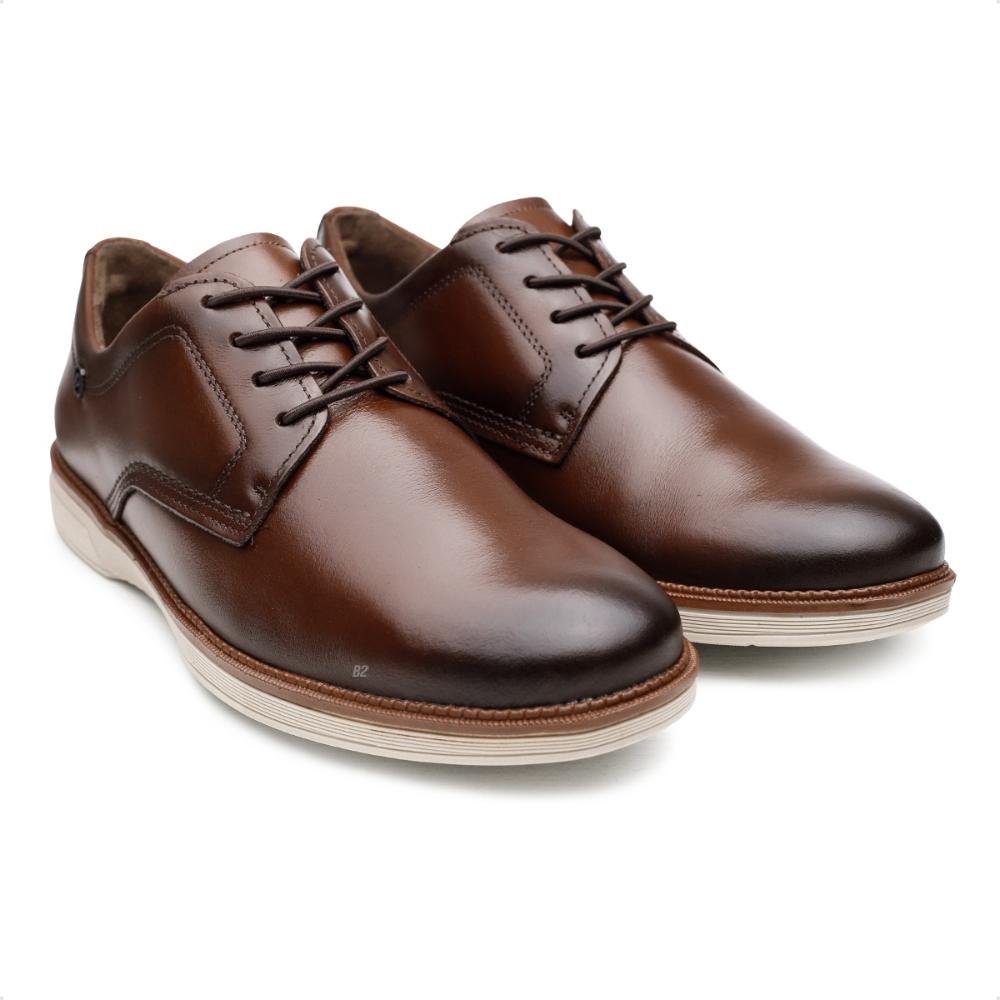 Compre 1 Sapato Pegada Masculino e Ganhe 1 Cinto Dupla Face Marrom 3