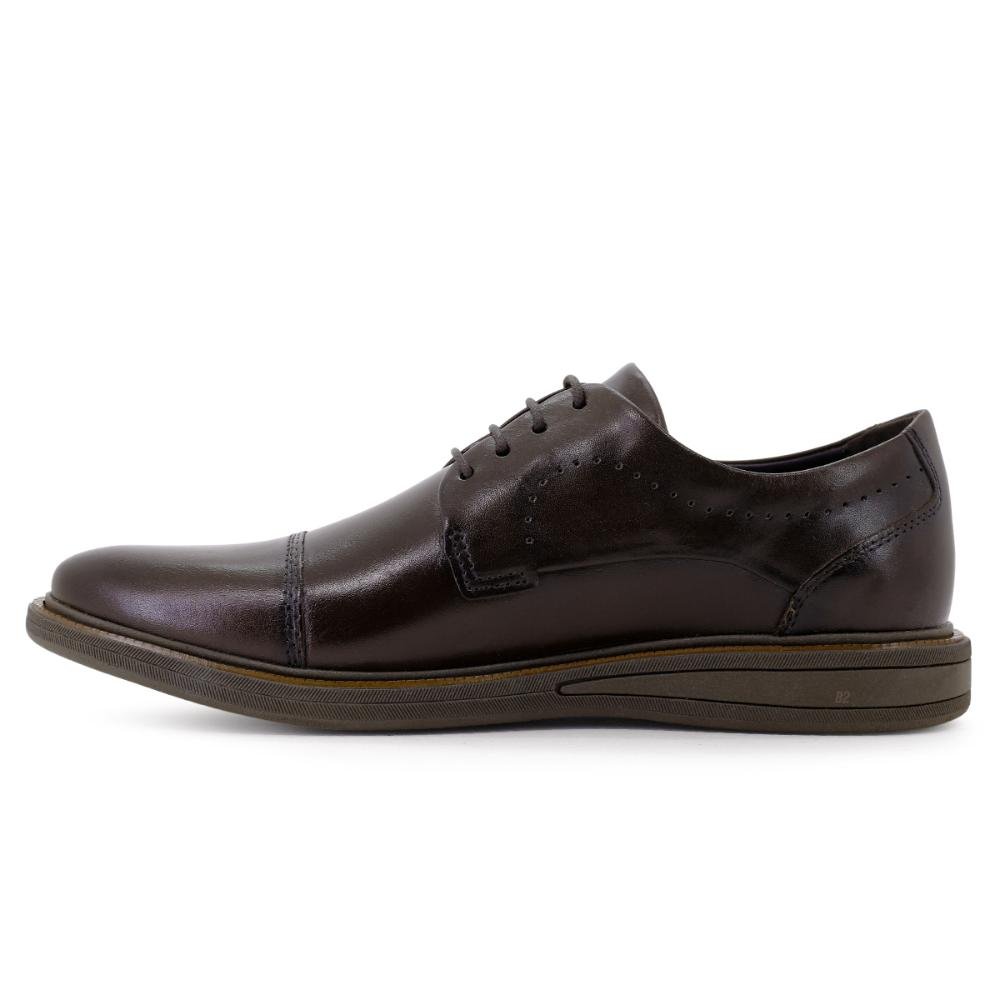 Compre 1 Sapato Social Democrata Masculino e Ganhe 1 Cinto Marrom 2