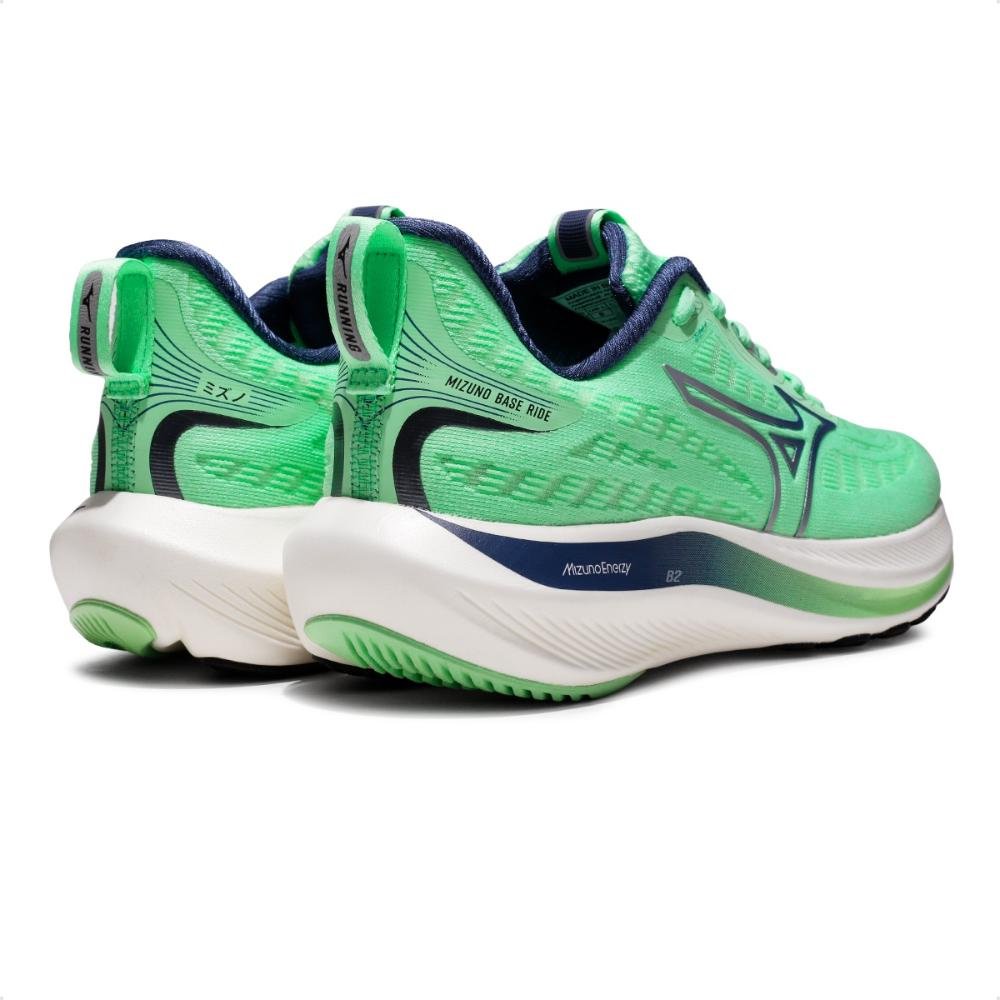Tênis Mizuno Base Ride Unissex Verde/Azul Marinho 5