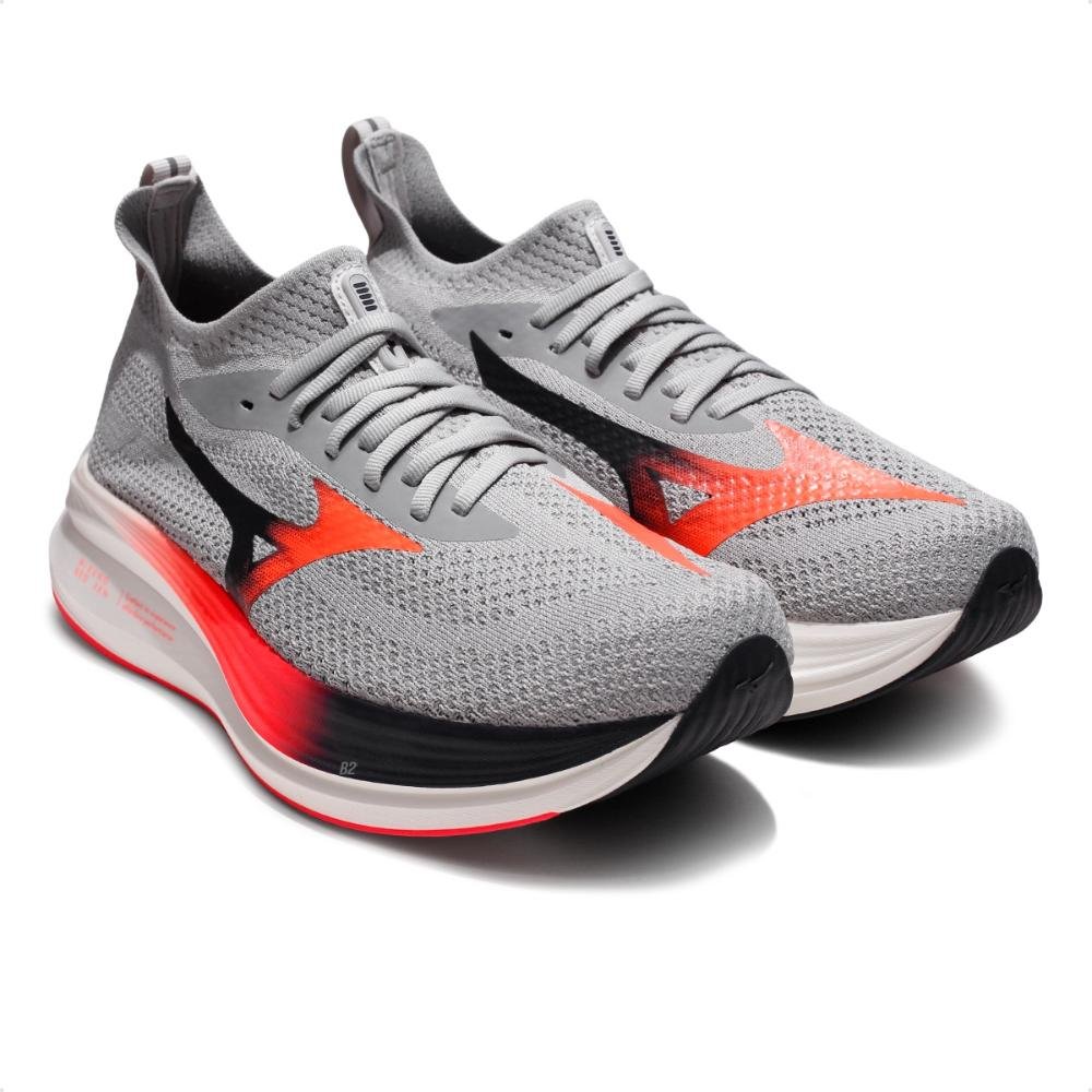 Tênis Mizuno Neo Zen Masculino Cinza/Vermelho 3