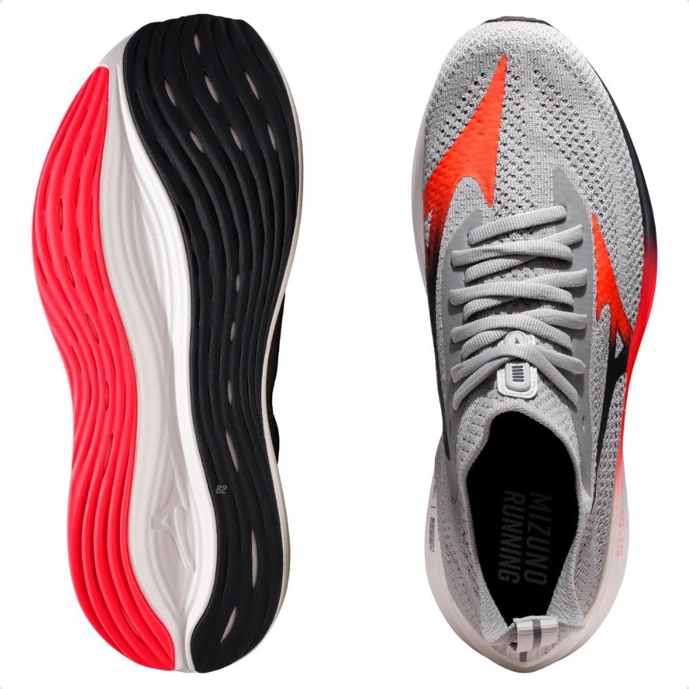 Tênis Mizuno Neo Zen Masculino Cinza/Vermelho 6