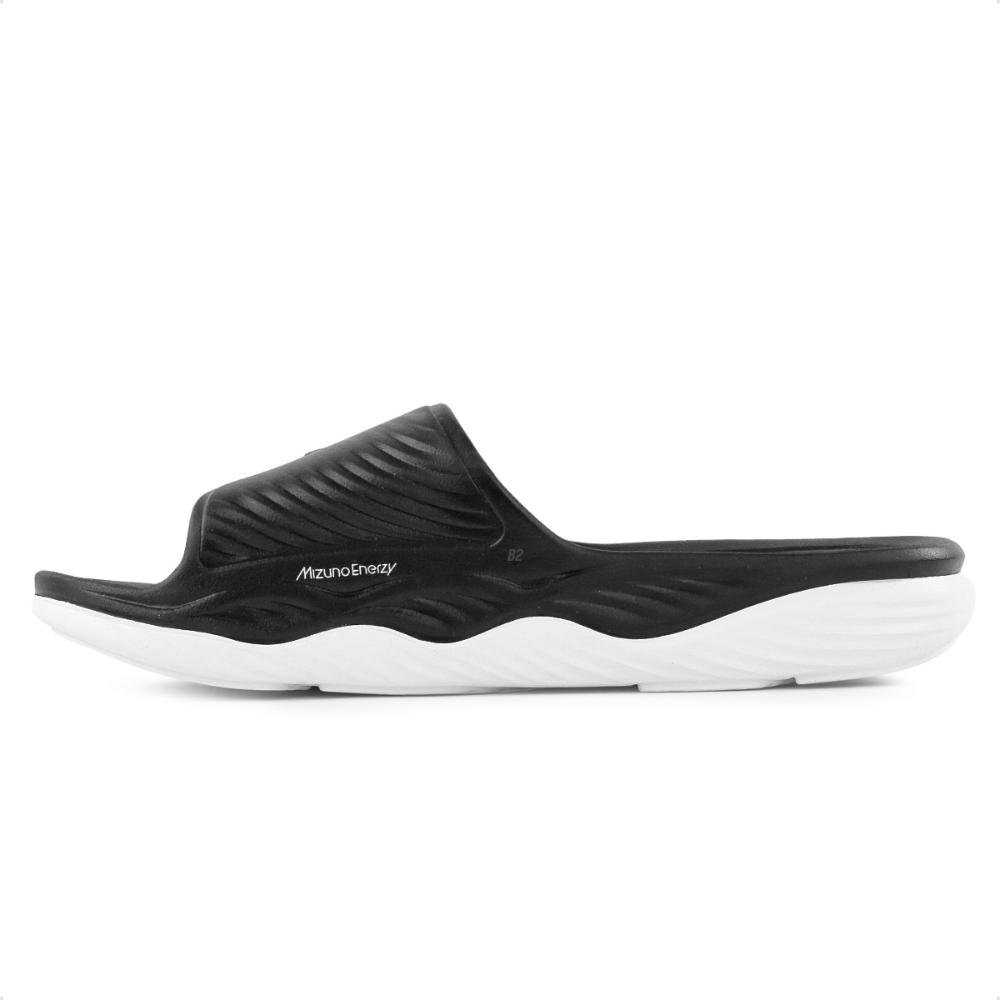 Chinelo Mizuno Slide Enerzy Masculino  Preto/White 2