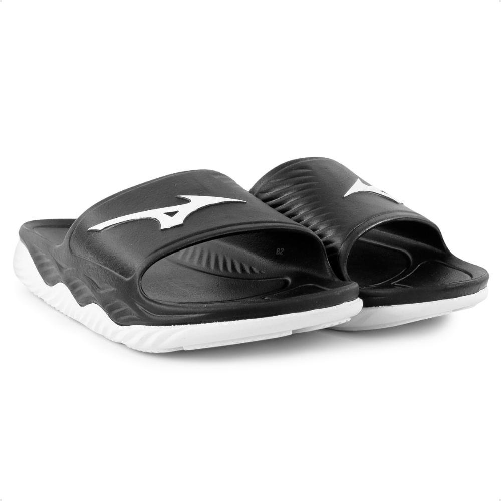 Chinelo Mizuno Slide Enerzy Masculino  Preto/White 4