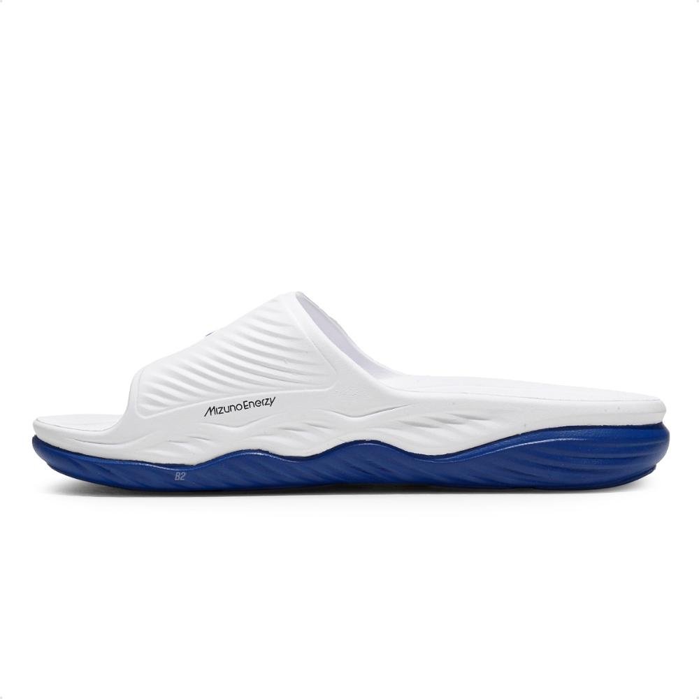 Chinelo Mizuno Slide Enerzy Feminino Branco/Azul 2