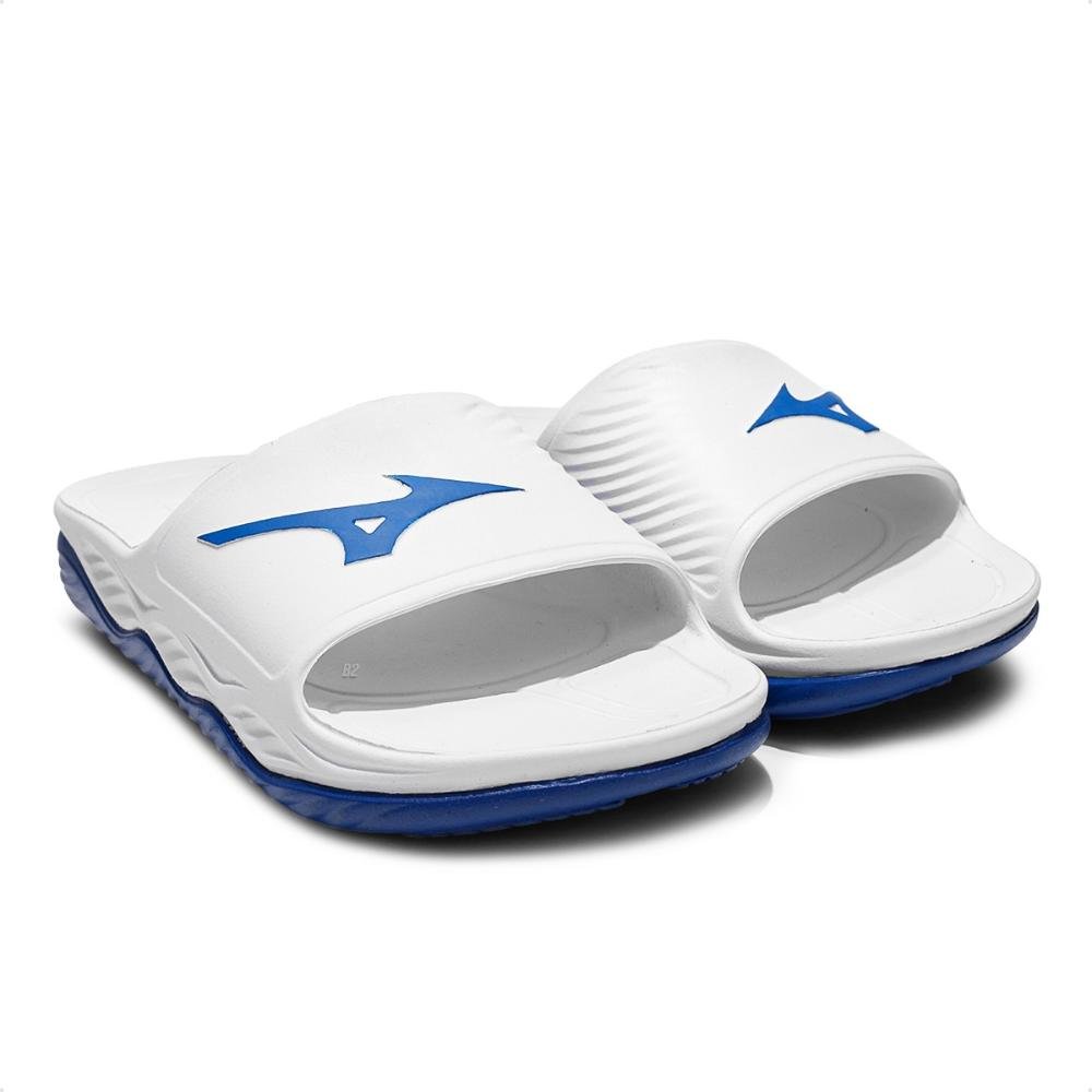 Chinelo Mizuno Slide Enerzy Feminino Branco/Azul 3