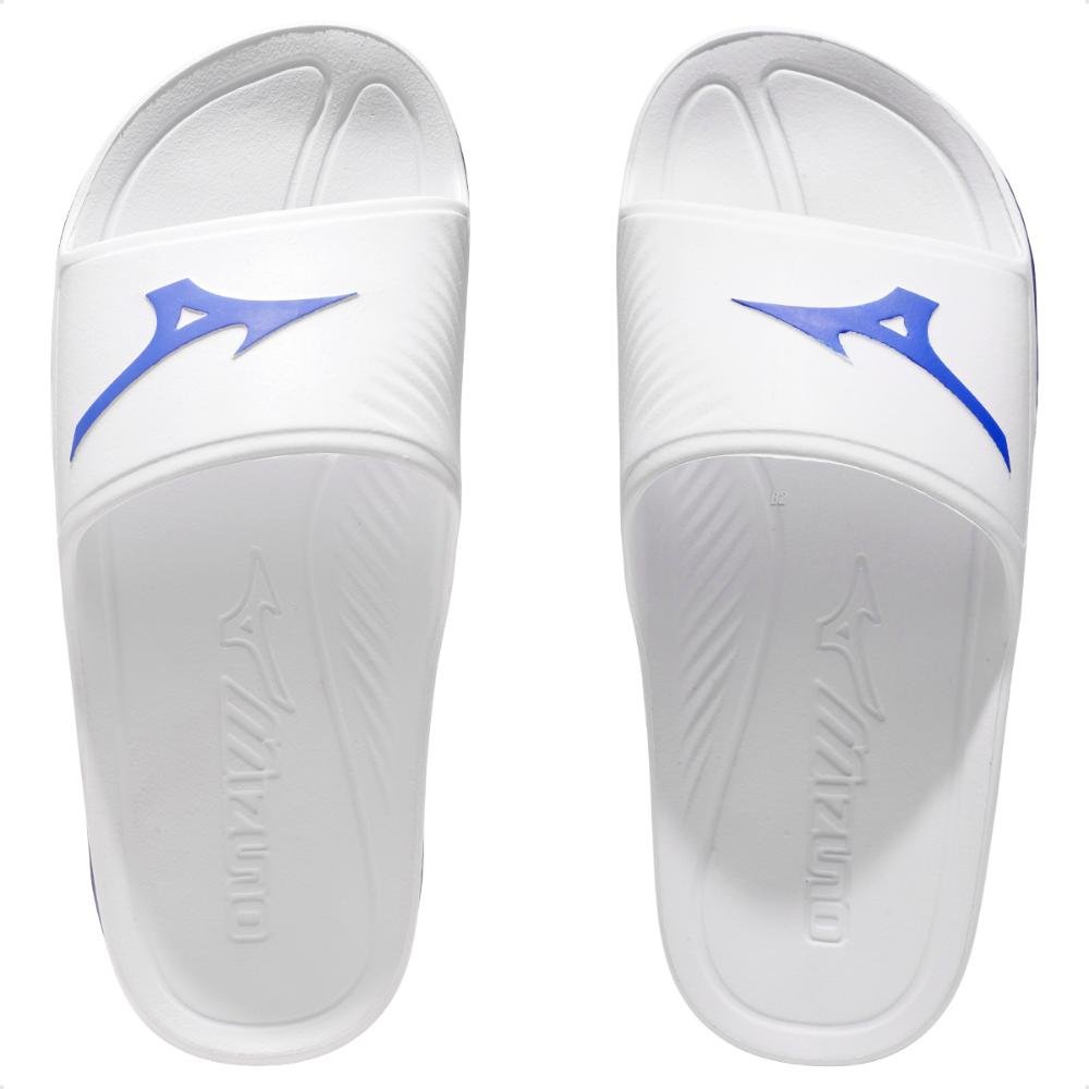 Chinelo Mizuno Slide Enerzy Feminino Branco/Azul 5