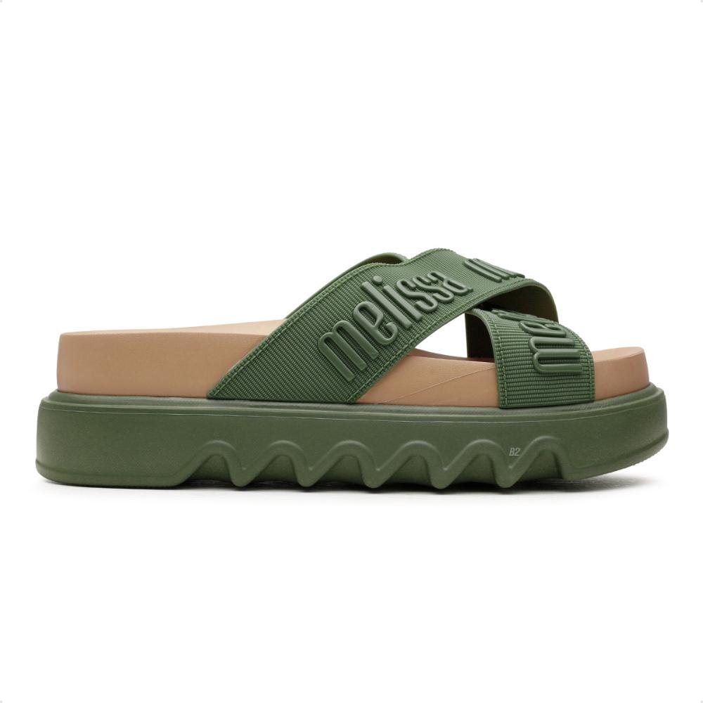 Sandália Melissa Platform Feminina Verde/Bege 2