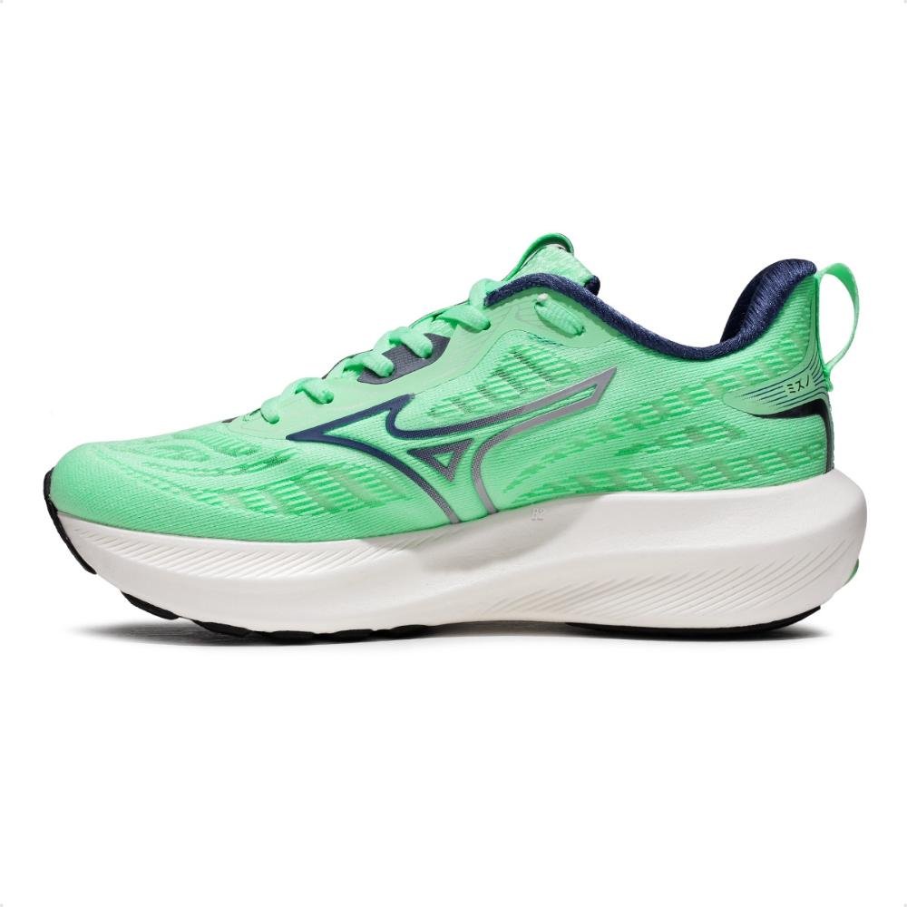 Tênis Mizuno Base Ride Feminino Verde/Azul Marinho 2