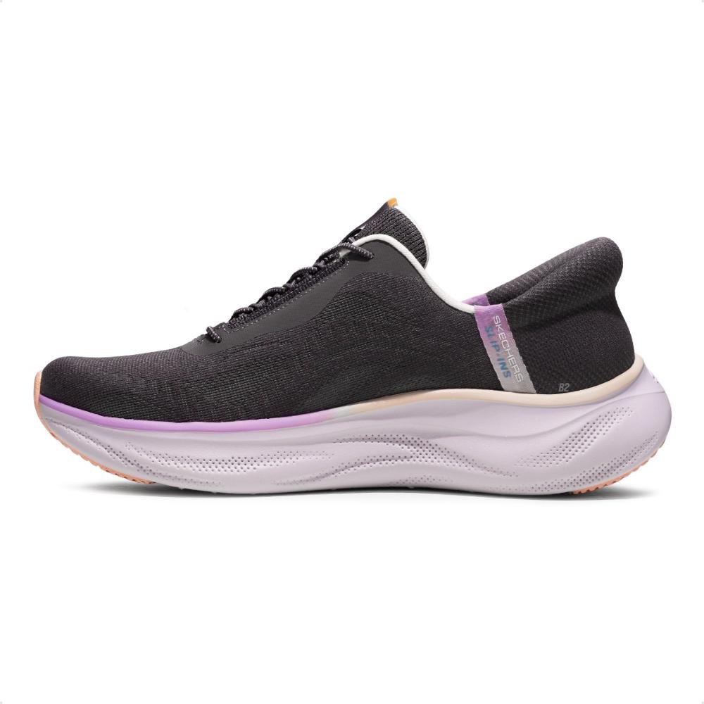 Tênis Skechers Cloud Perfectly Plush Feminino Grafite/Lilás 2