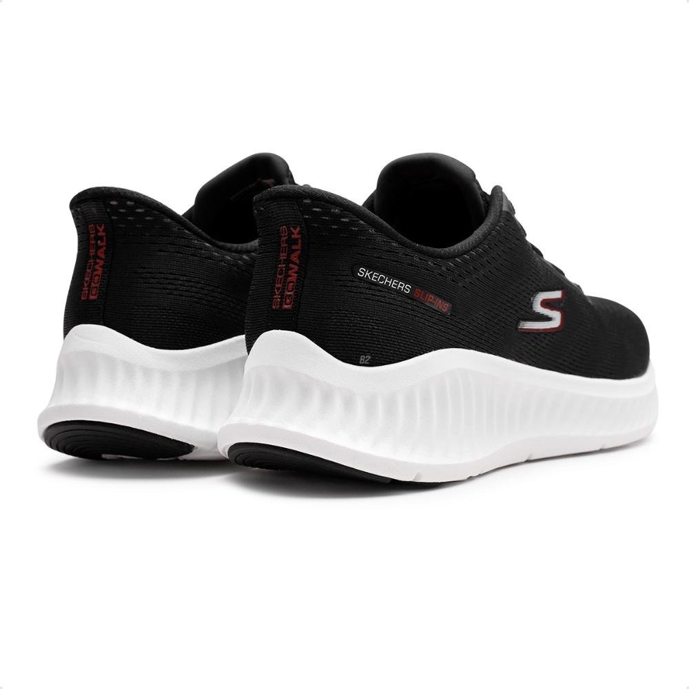 Tênis Skechers Go Walk Now Masculino Preto/Branco 5