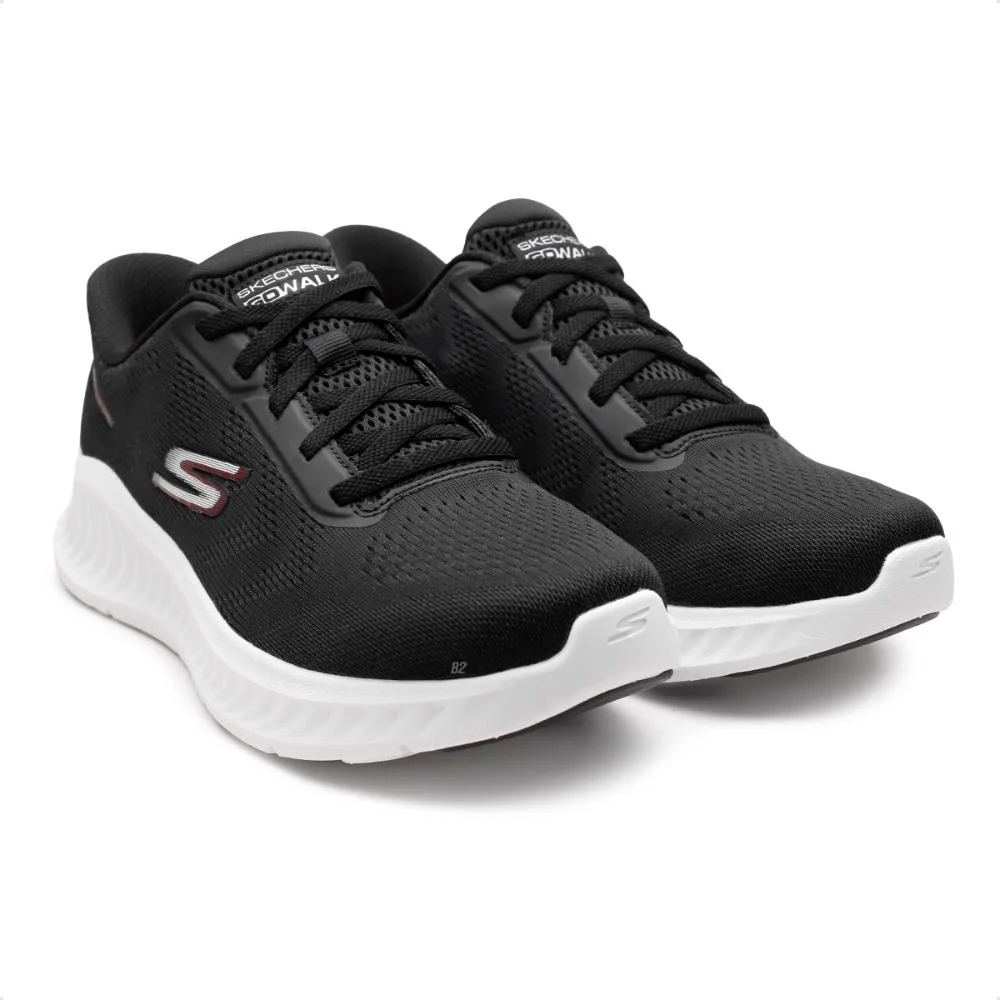 Tênis Skechers Go Walk Now Masculino Preto/Branco 3