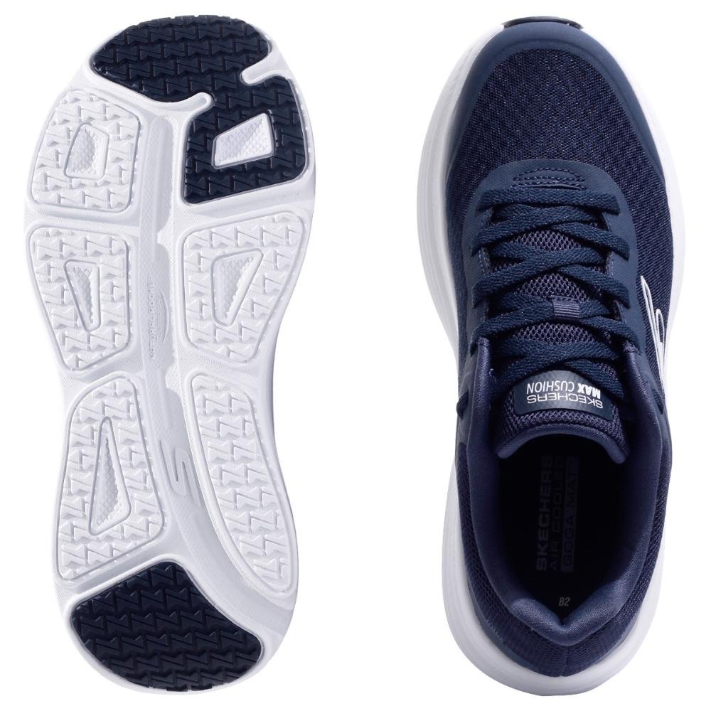 Tênis Skechers Max Cushioning Endeavour Masculino Azul Marinho/Branco 6