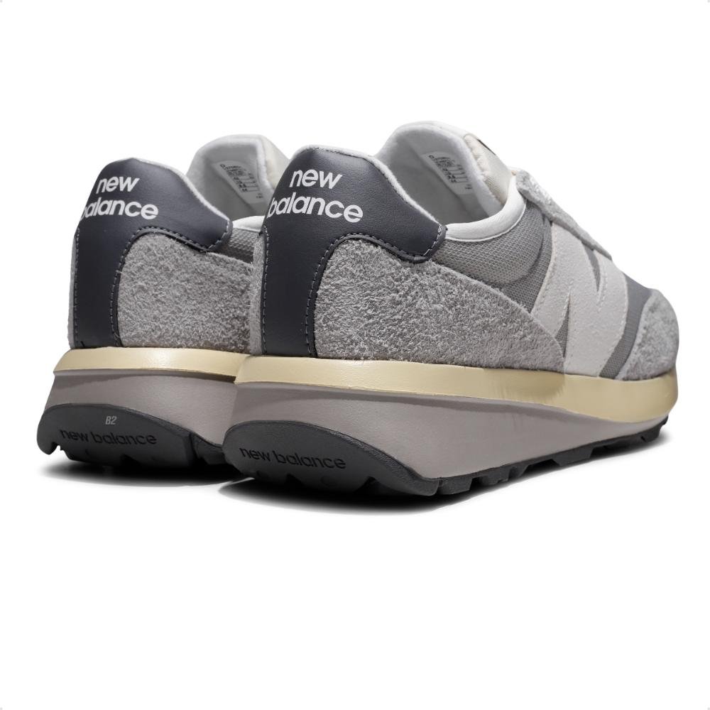 Tênis New Balance 370v1 Unissex Cinza/Branco 5