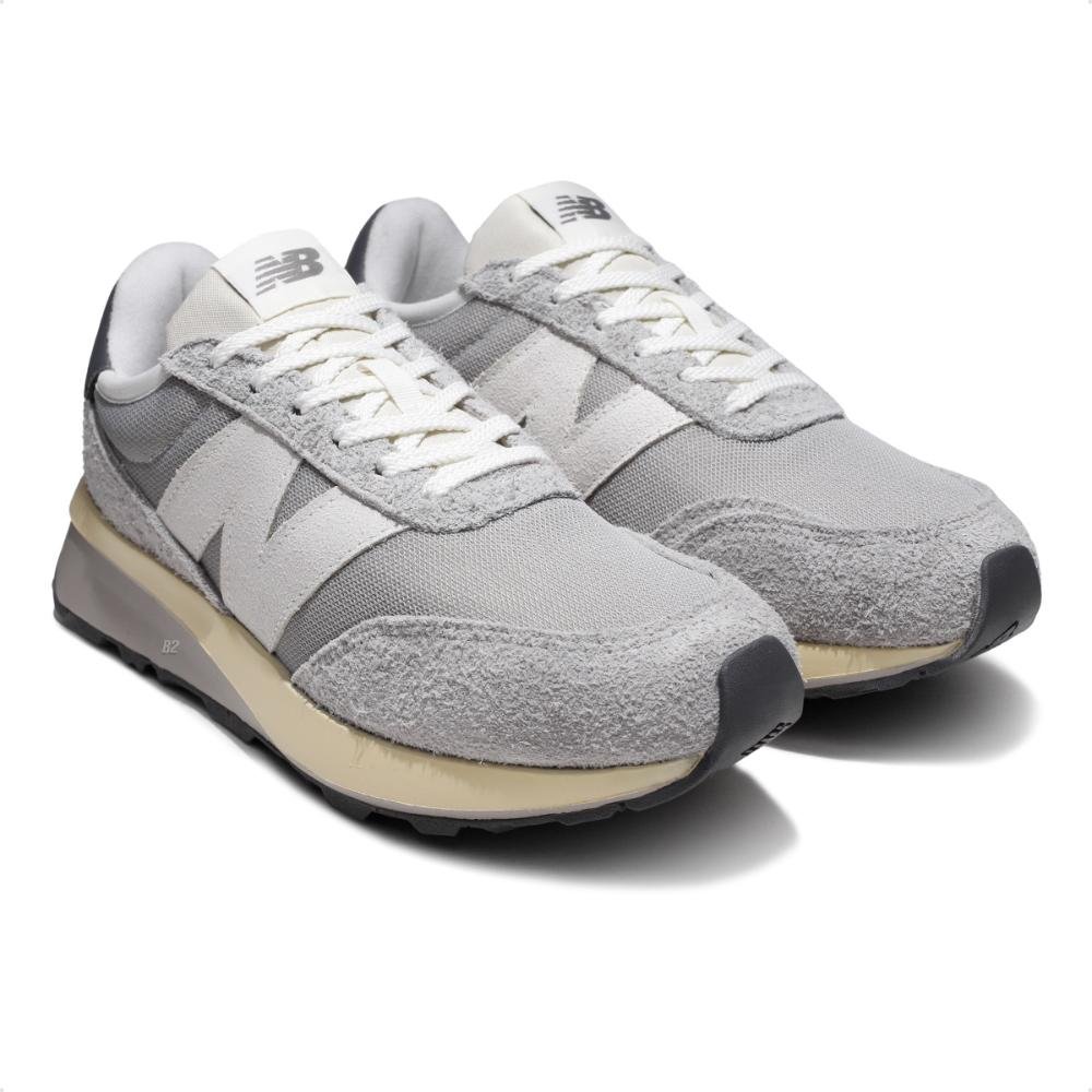 Tênis New Balance 370v1 Unissex Cinza/Branco 3