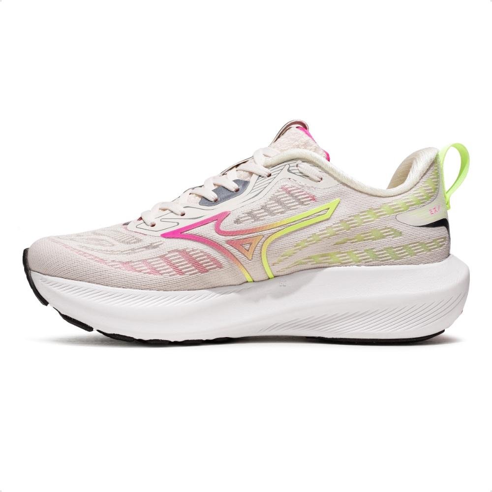 Tênis Mizuno Base Ride Feminino Bege/Rosa 2