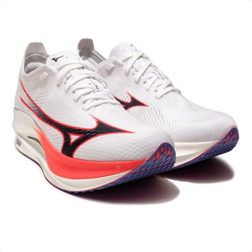 Tênis Mizuno Wave Rebellion Pro Low Masculino Branco/Vermelho 3