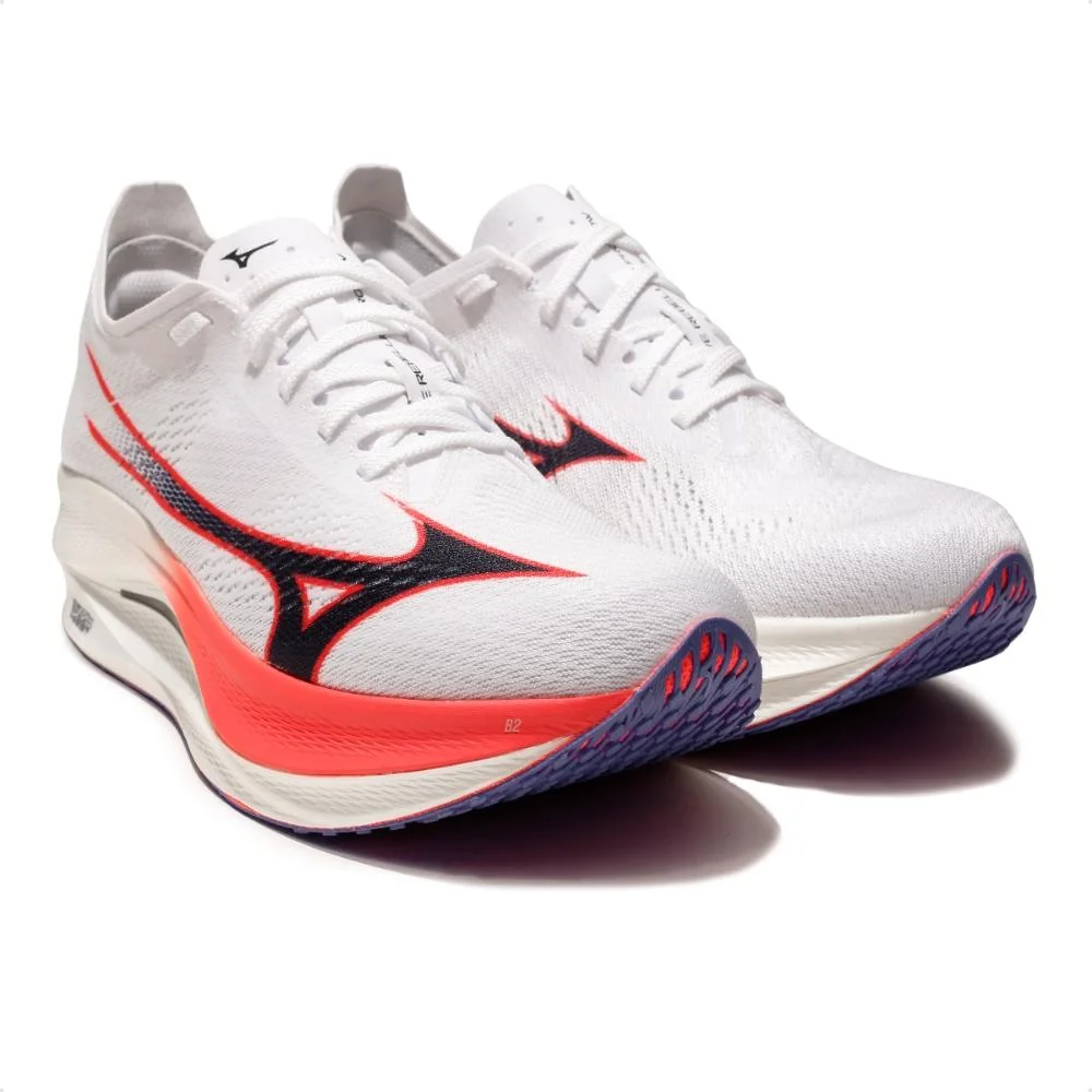 Tênis Mizuno Wave Rebellion Pro Low Masculino Branco/Vermelho 3