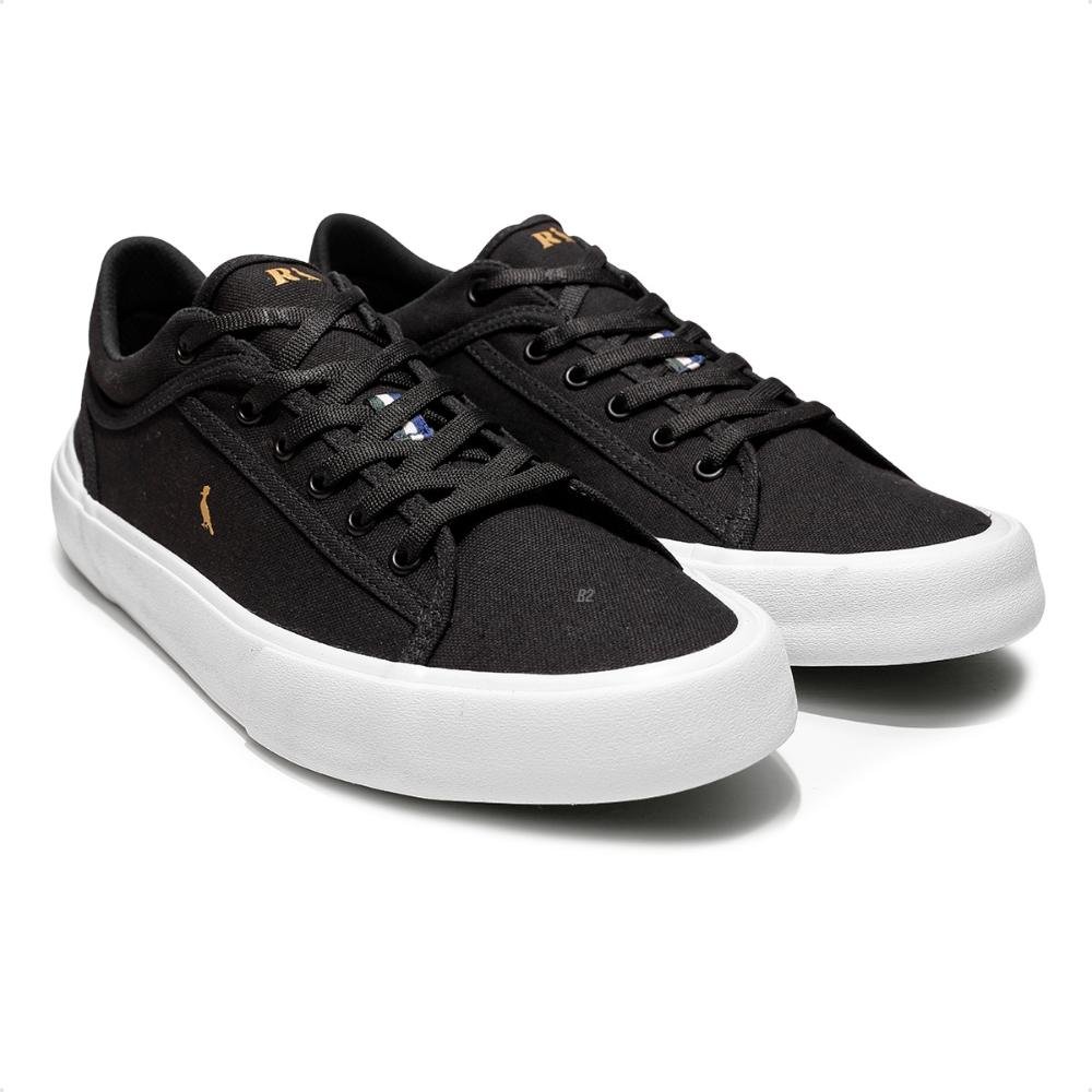 Tênis Reserva Basic Canvas Masculino Preto/Branco 3
