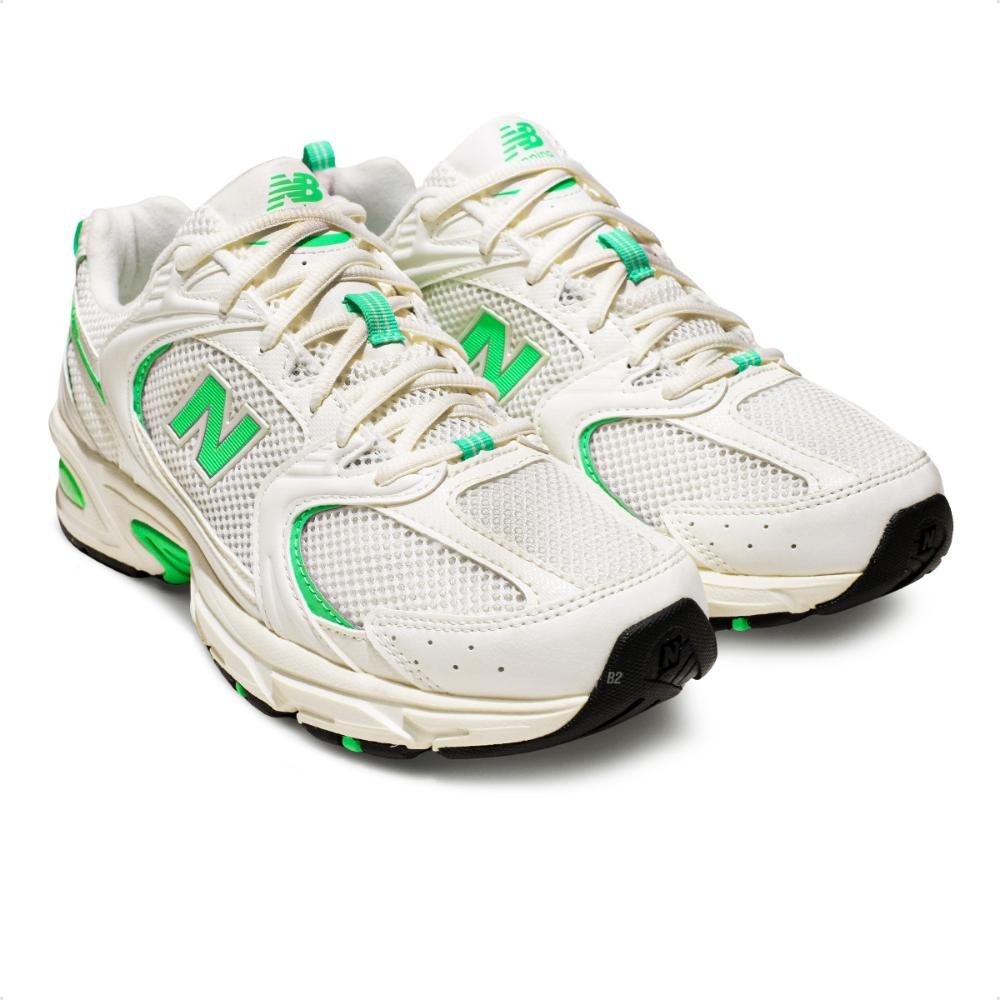 Tênis New Balance 530 Masculino  Bege/Verde 3