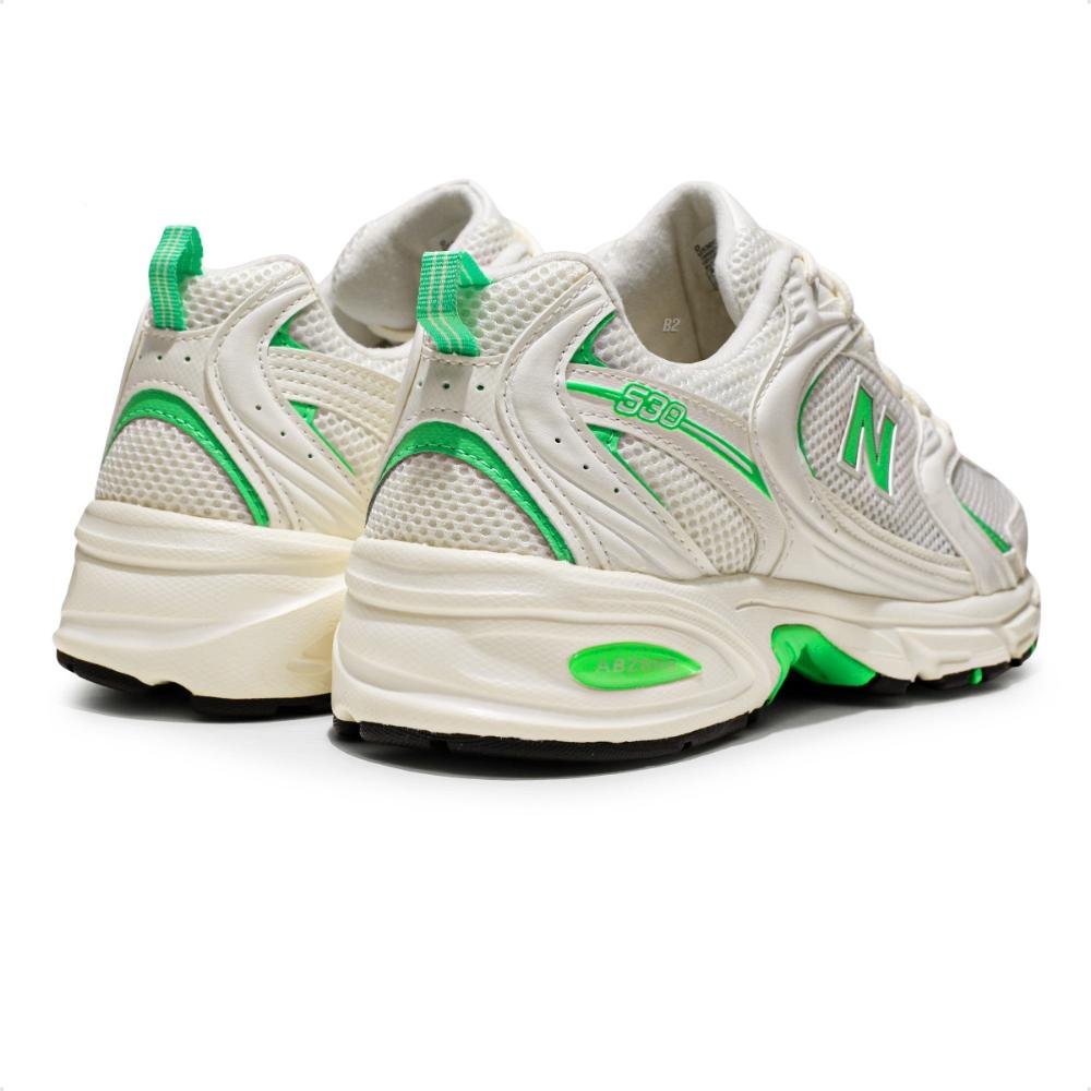 Tênis New Balance 530 Masculino  Bege/Verde 5