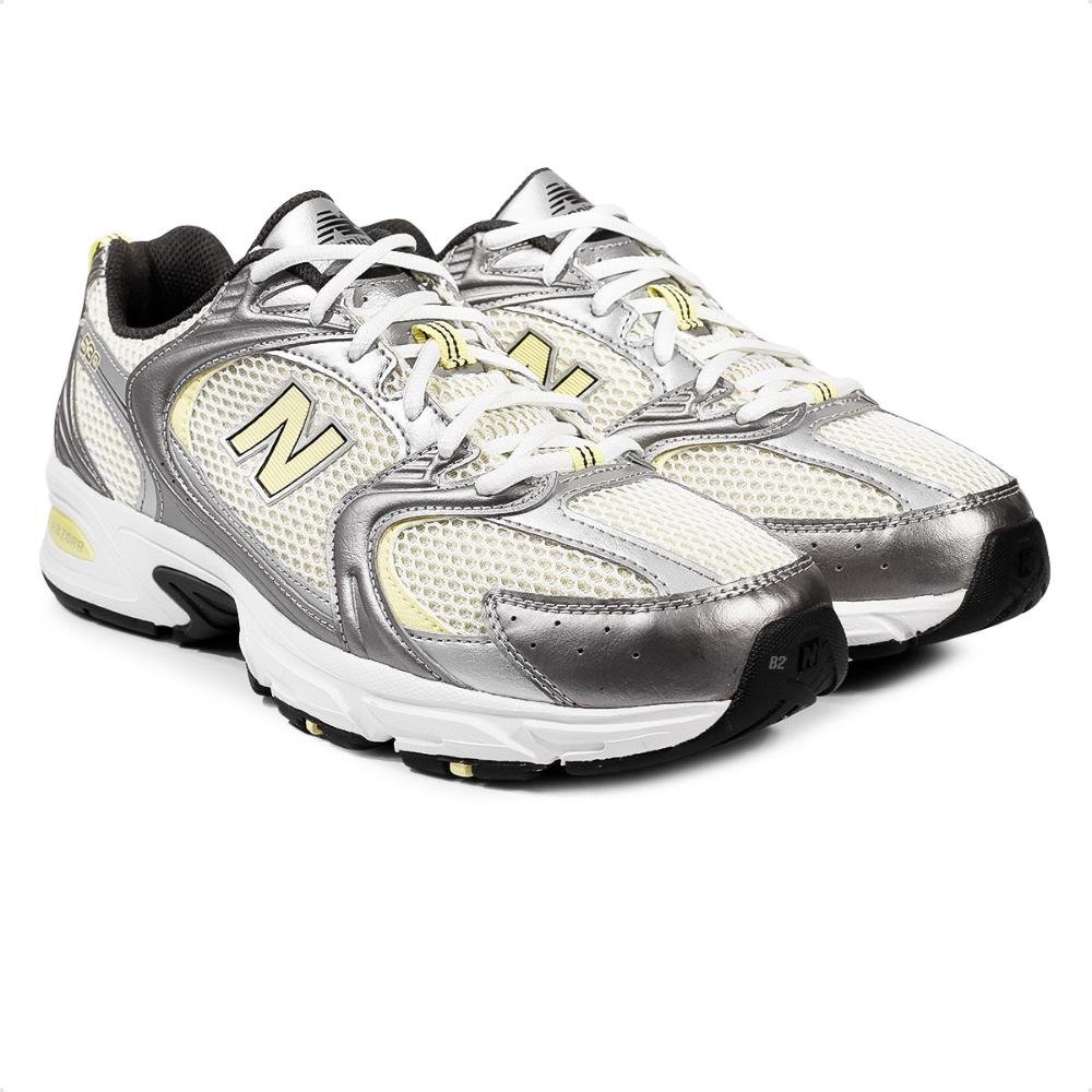 Tênis New Balance 530 Feminino  Cinza/Amarelo 3