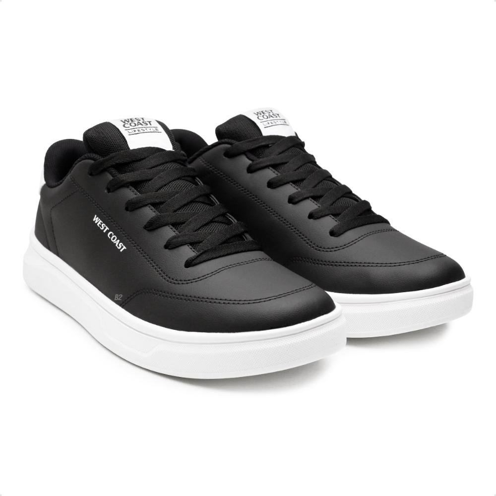 Tênis West Coast Casual Masculino Preto/Branco 3