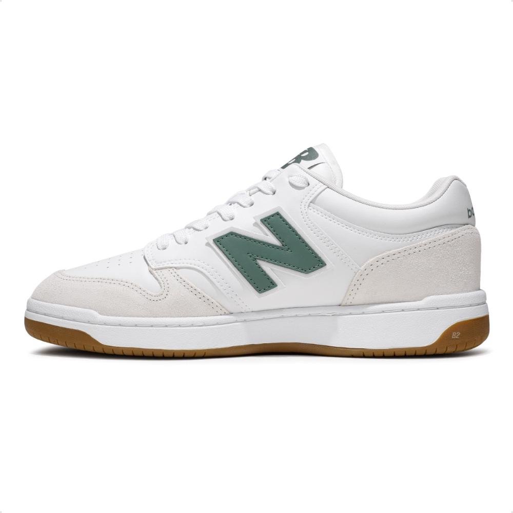 Tênis New Balance 480 Low Feminino Branco/Verde 2