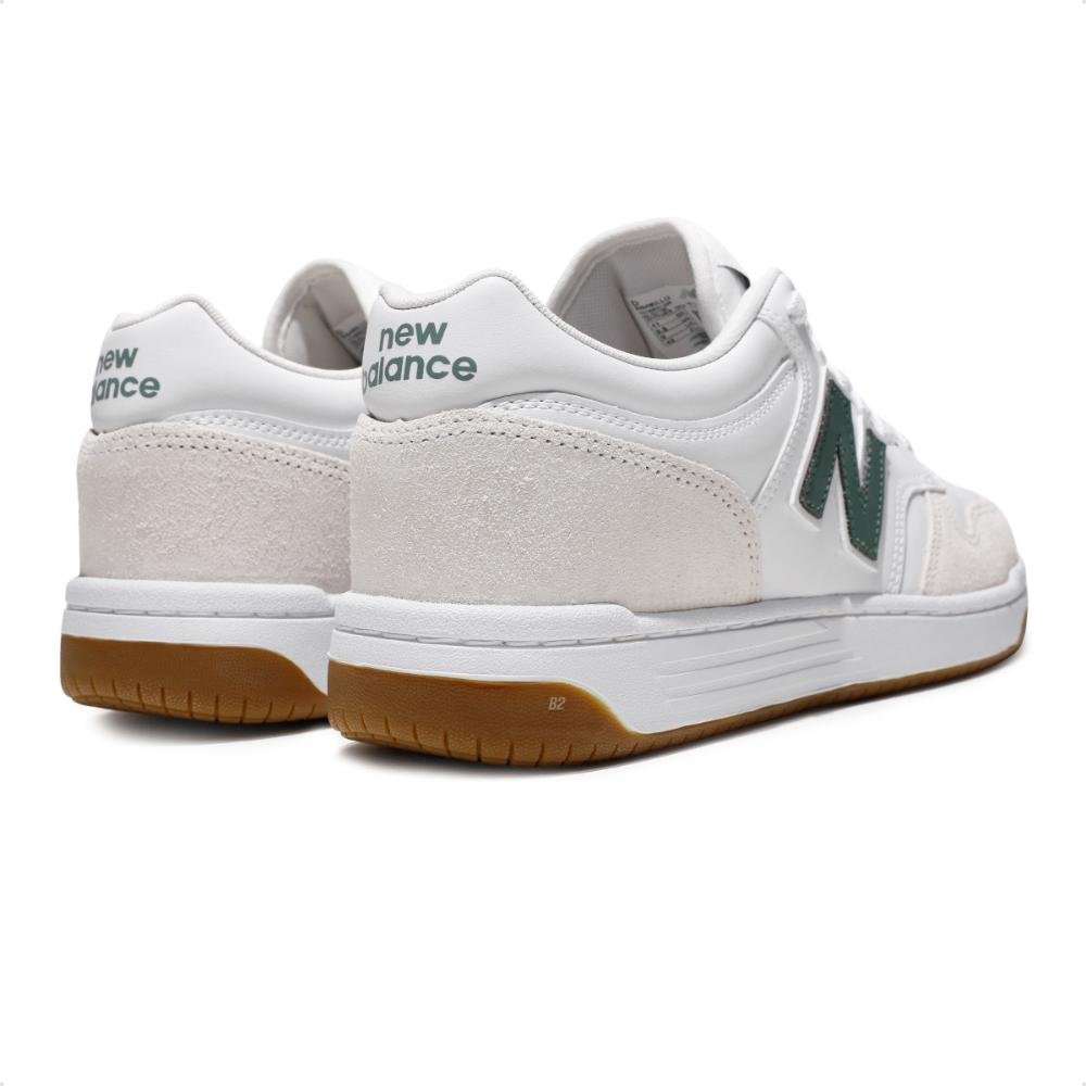 Tênis New Balance 480 Low Masculino Branco/Verde 5