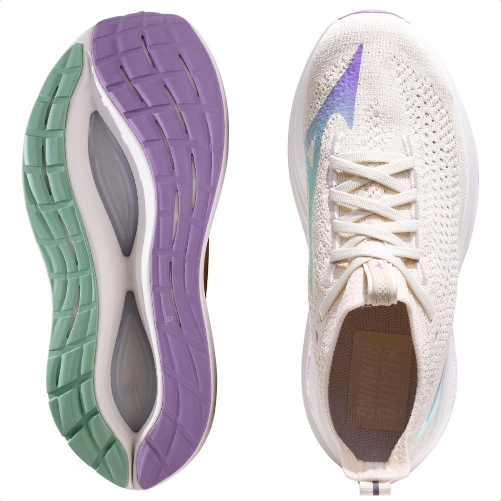 Tênis Mizuno Neo Vista 2 Feminino Bege/Lilás 6