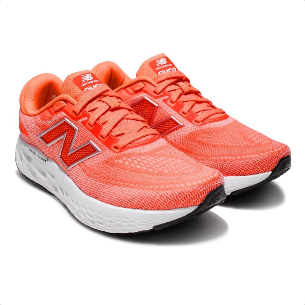 Tênis New Balance Evoz V4 Feminino Coral/Branco 3