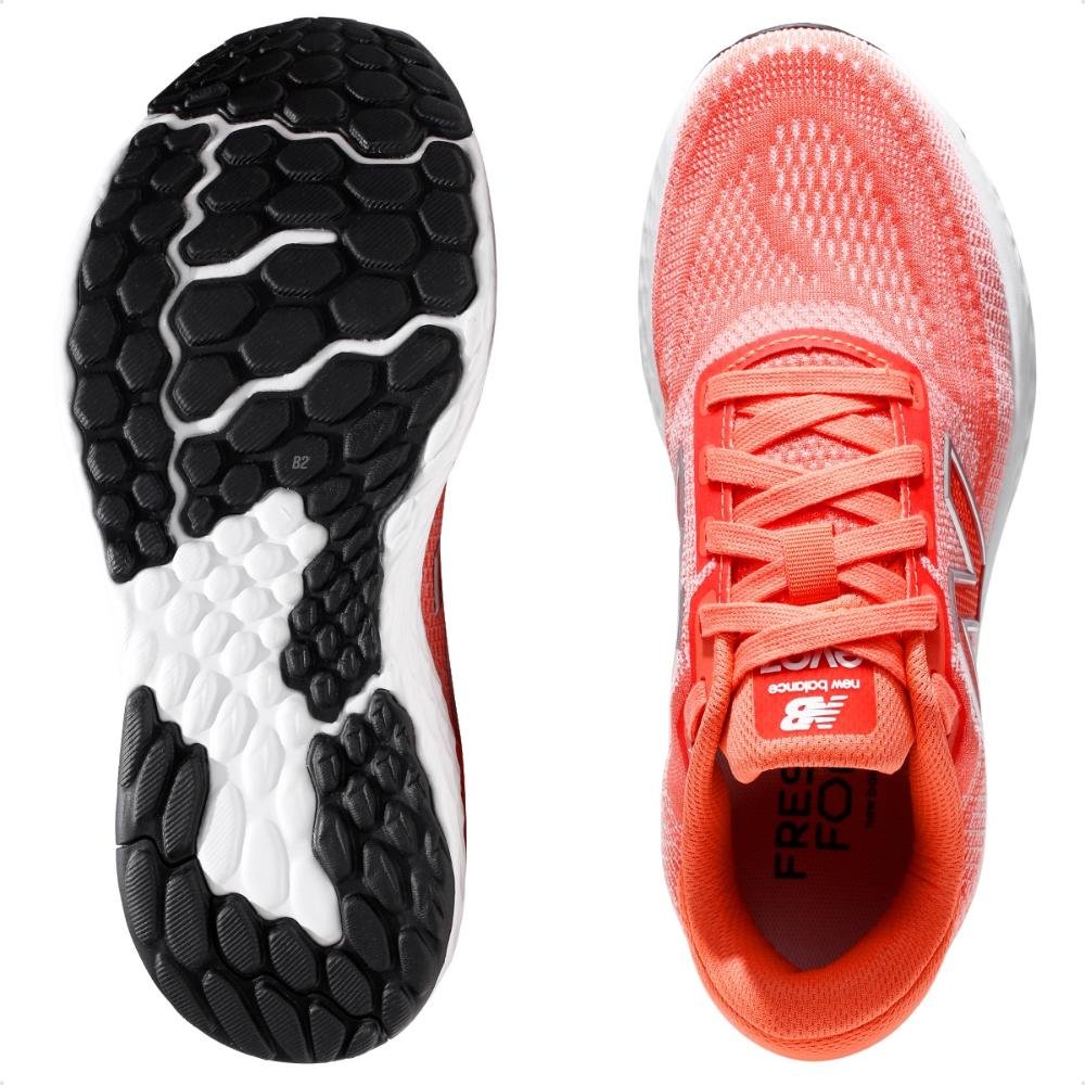 Tênis New Balance Evoz V4 Feminino Coral/Branco 6