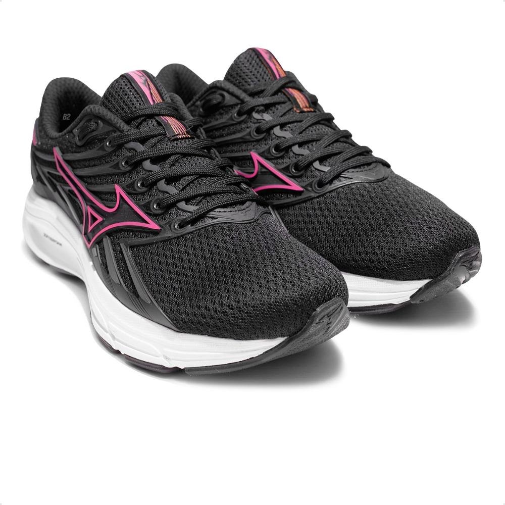 Tênis Mizuno Jet 8 Feminino Preto/Rosa 3