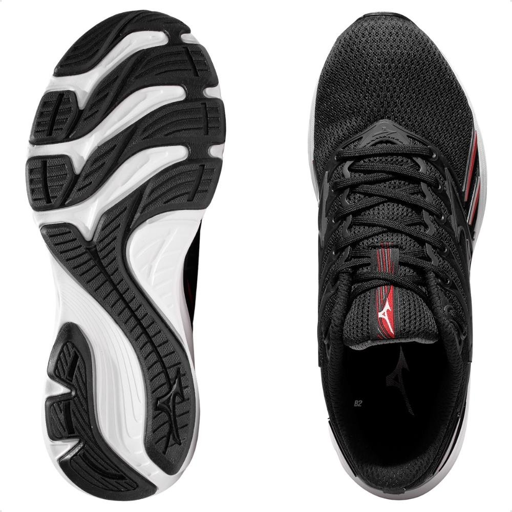 Tênis Mizuno Jet 8 Masculino Preto/Vermelho 6