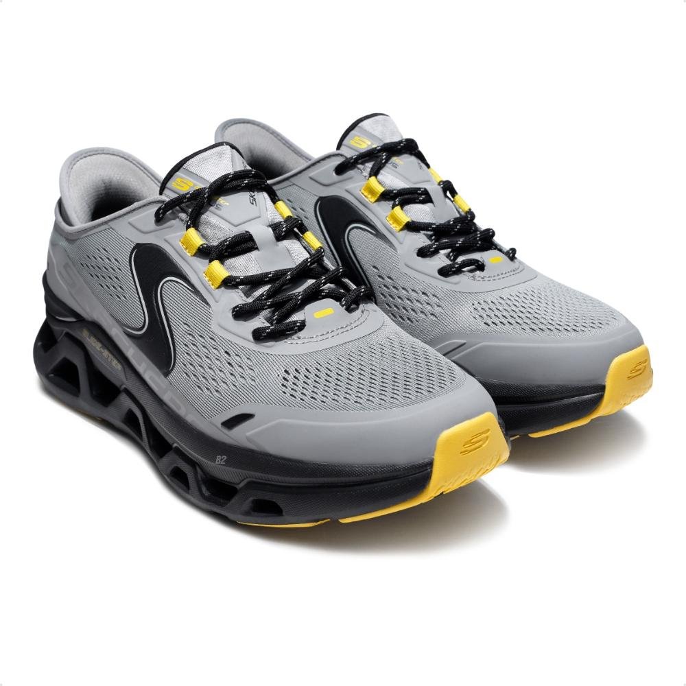 Tênis Skechers Glide Step Atlus Masculino Cinza/Preto 3