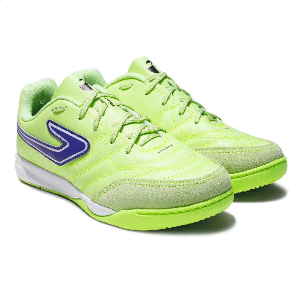 Chuteira Futsal Topper Maestro Club V Infantil Verde/Azul 3