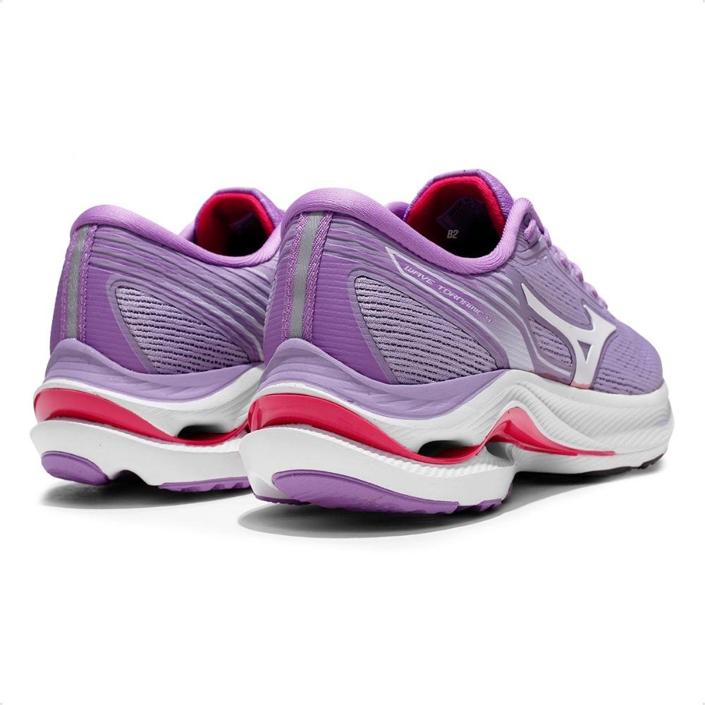 Tênis Mizuno Wave Tornamic 4 Feminino Lilás/Rosa 5