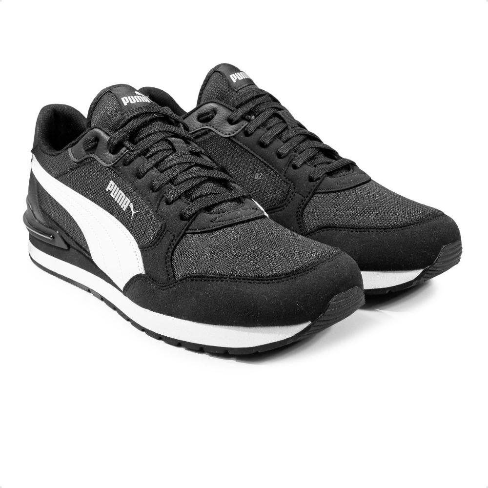 Tênis Puma St Runner V4 Masculino Preto/Branco 3