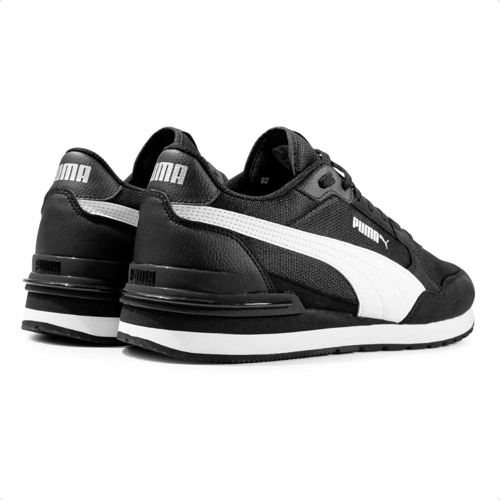 Tênis Puma St Runner V4 Feminino  Preto/Branco 5