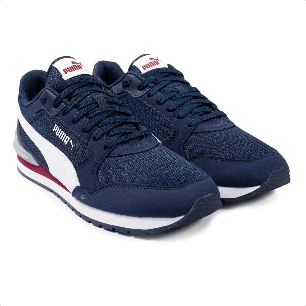 Tênis Puma St Runner V4 Feminino Marinho/Branco 3