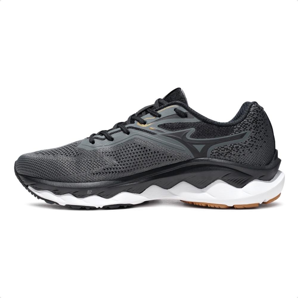 Tênis Mizuno Wave Way 5 Masculino Chumbo/Dourado 2