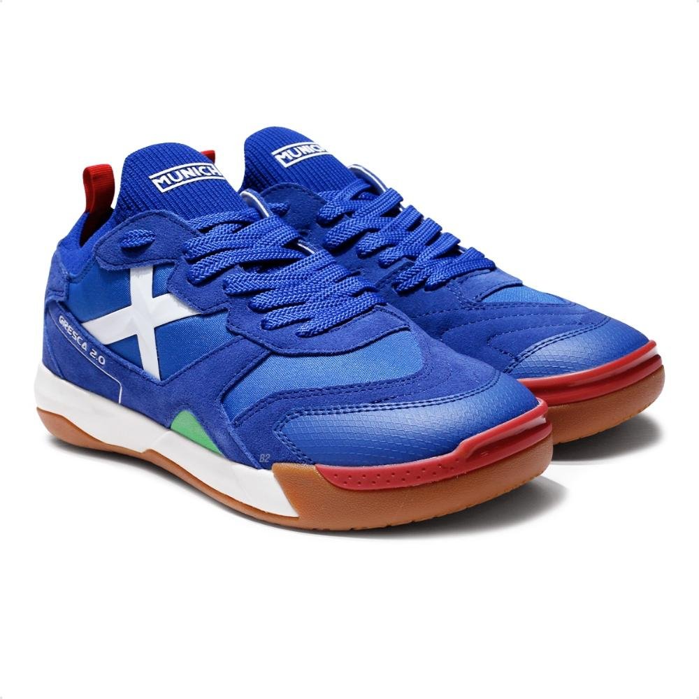 Chuteira Futsal Munich Gresca 2.0 Masculina Marinho/Branco 3