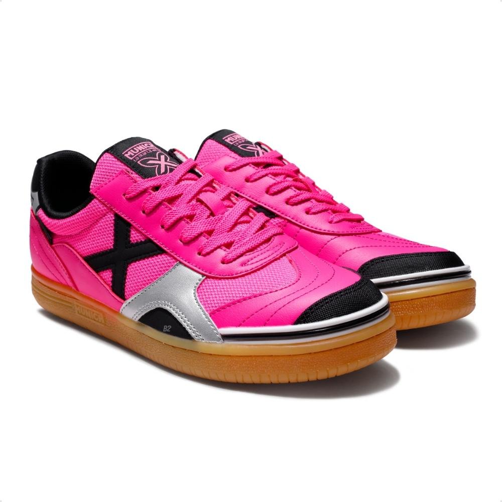 Chuteira Futsal Munich Gresca 14 Masculina Rosa/Preto 3