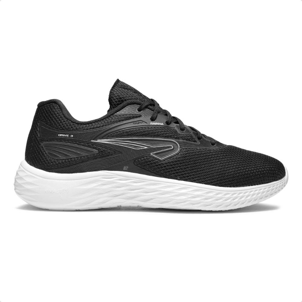 Tênis Rainha Drive III Masculino Preto/Branco 1