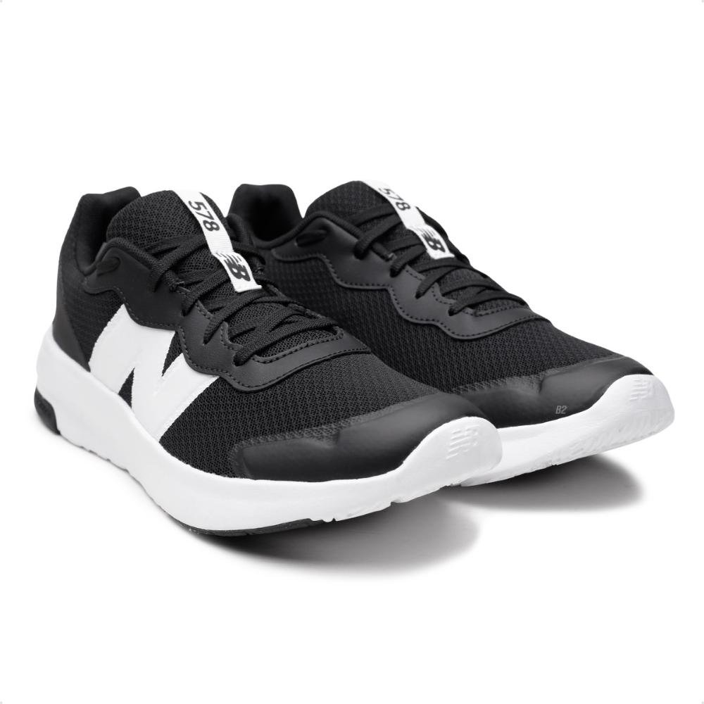 Tênis New Balance 578 Juvenil Preto/Branco 3