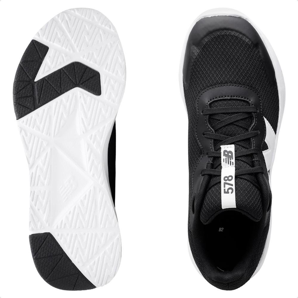 Tênis New Balance 578 Juvenil Preto/Branco 6