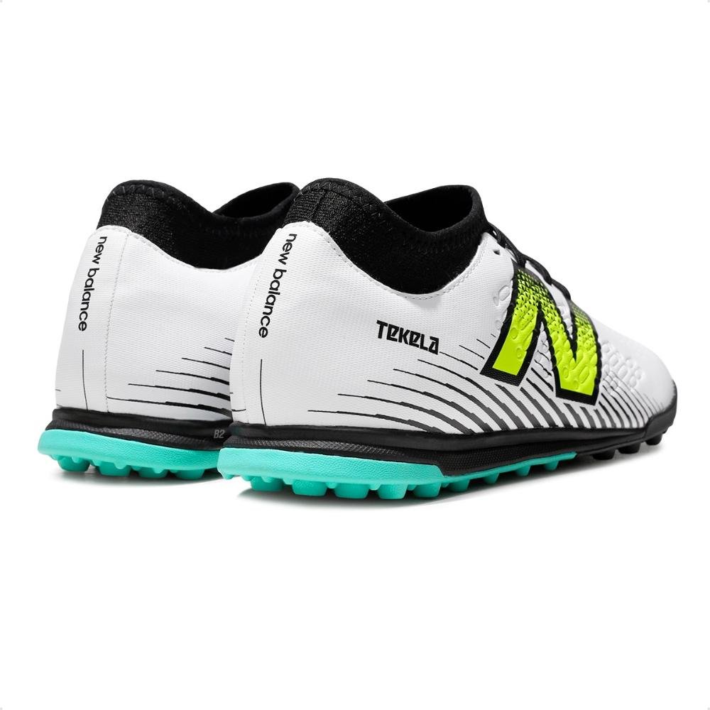 Chuteira Society New Balance Tekela Magique Tf V4+ Unissex Branco/Preto 2