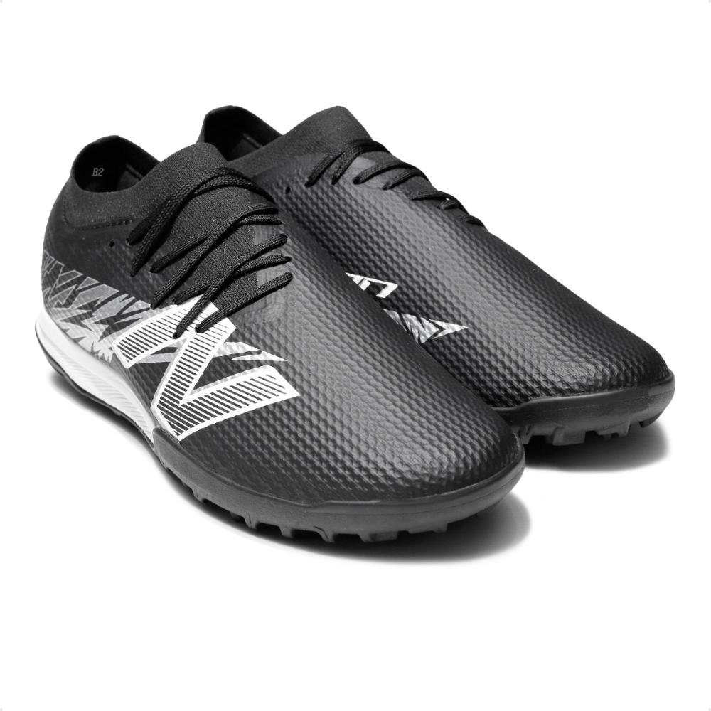 Chuteira Campo New Balance Furon Team Tf V8 Unissex Preto/Branco 3