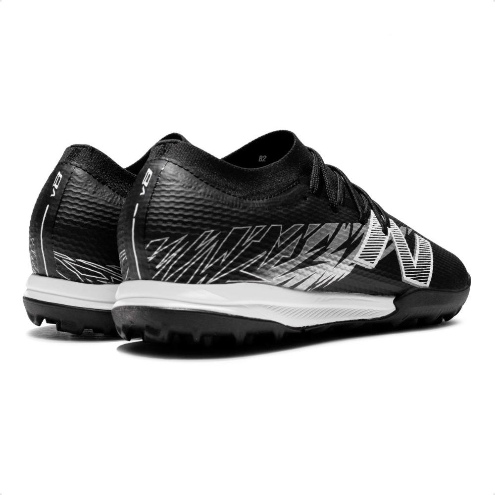 Chuteira Campo New Balance Furon Team Tf V8 Unissex Preto/Branco 5