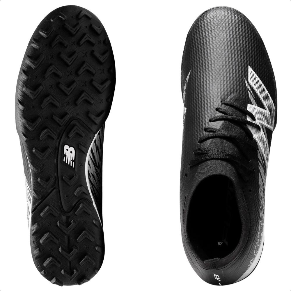Chuteira Campo New Balance Furon Team Tf V8 Unissex Preto/Branco 6
