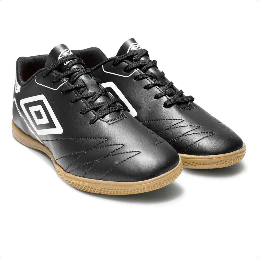 Chuteira Futsal Umbro Manchester Masculina Preto/Branco 3